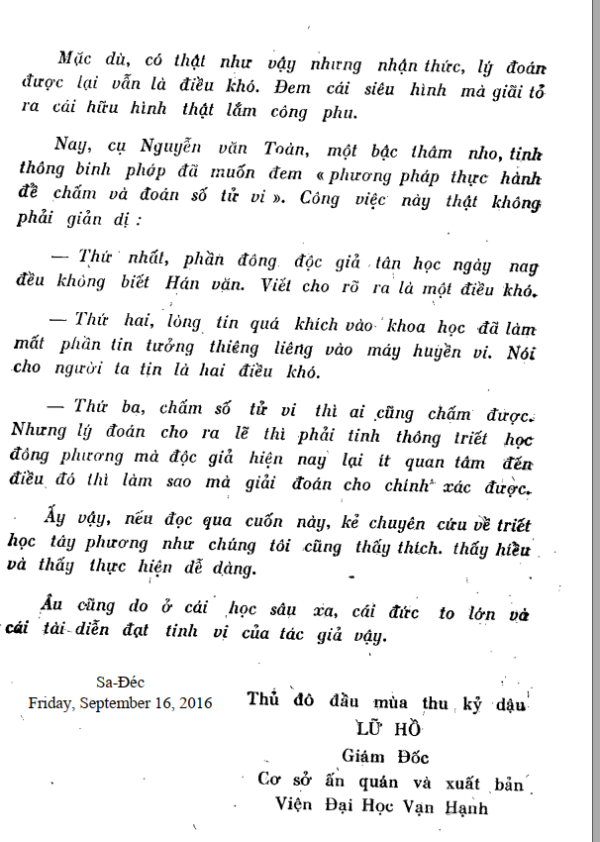 Tử Vi Đẩu Sổ Thực Hành - Túy Lang - Nguyễn Văn Toàn - 1973 - Hình ảnh 3