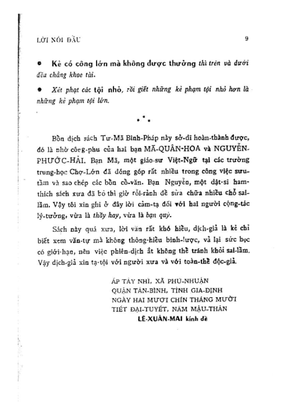 Tư Mã Binh Pháp (NXB Khai Trí 1969) - Điền Nhương Tư, 65 Trang - Hình ảnh 4