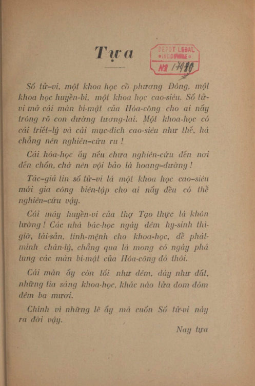 Số Tử Vi - Chiêu Đầu - XB 1931 - Hình ảnh 2