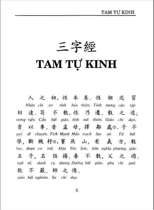 Tam Tự Kinh Tổng Hợp - Hình ảnh 3