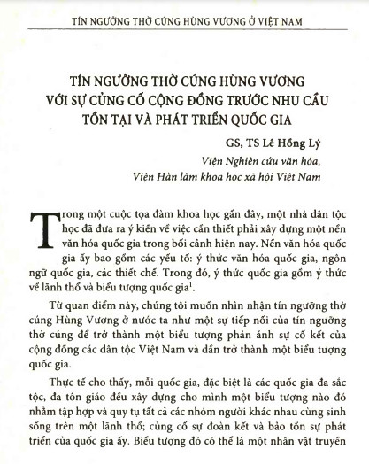 Tín ngưỡng thờ cúng Hùng Vương ở Việt Nam - Tạ Ngọc Tấn - Hình ảnh 3