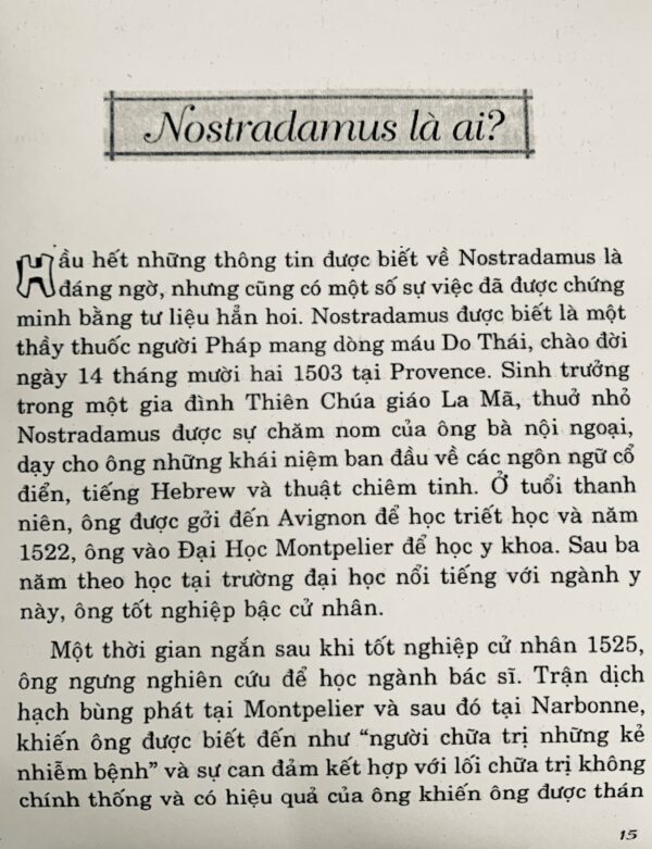 Toàn Tập Những Tiên Tri Của Nostradamus – Henry C. Roberts - Hình ảnh 3