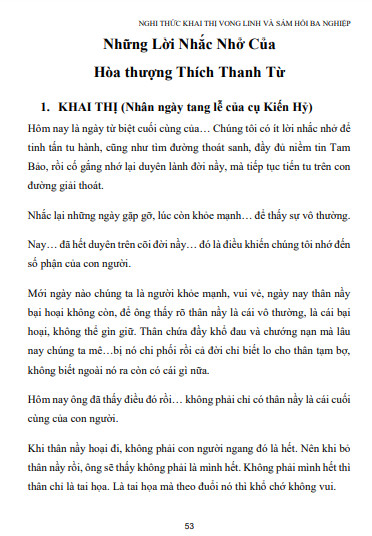 Nghi Thức Khai Thị Vong Linh Và Sám Hối Ba Nghiệp - Khổ A4 - Hình ảnh 4