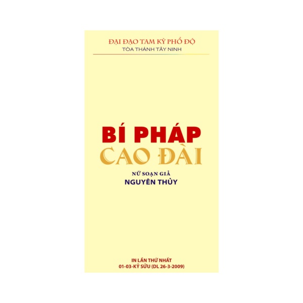 Bí Pháp Đạo Cao Đài – Nguyên Thủy