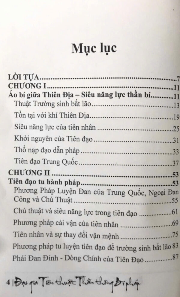 Đạo Gia Tiên Thuật Thần Thông Bí Pháp - Hình ảnh 3